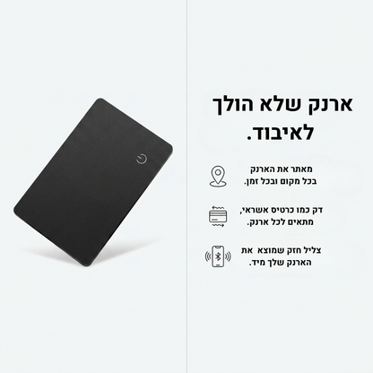 כרטיס איתור בארנק שלך - הטלפון מראה איפה הארנק בכל רגע.