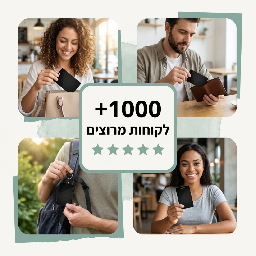 כרטיס איתור בארנק שלך - דק שנכנס לכל ארנק